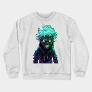 Halloween Green Zombie Crewneck Sweatshirt